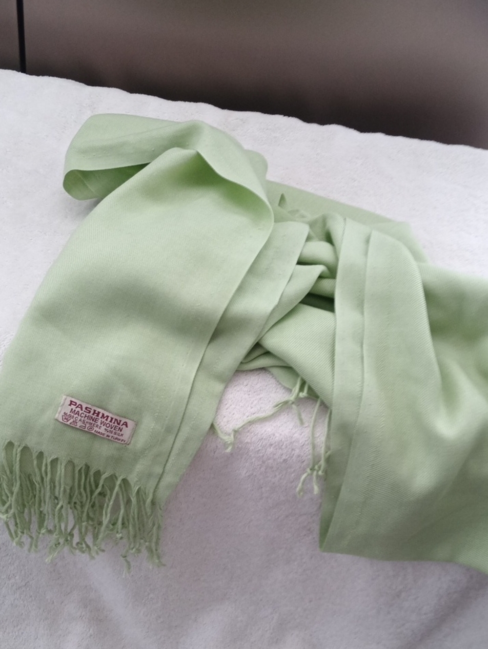 pashmina Pastel Mint Green Scarf